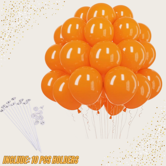 50 PCS  Latex Balloons 12" with 10 PCS Balloon holders