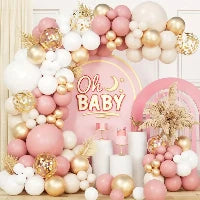 160-Piece Pink Balloon Garland Arch Kit