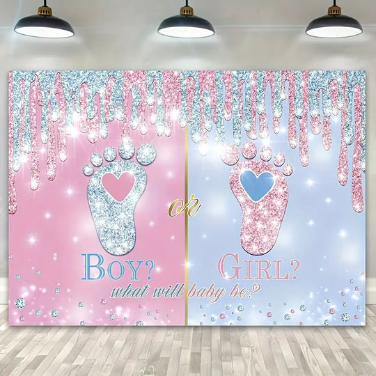 Boy & Girl Reveal Party Banner