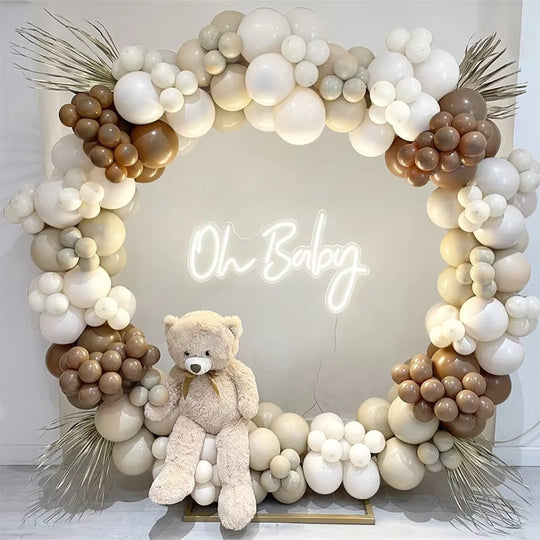 Coffee Brown Balloon Garland Arch Decor