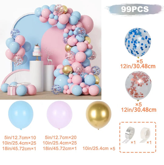 Latex Themed Balloon Set Garland Set Baby Party