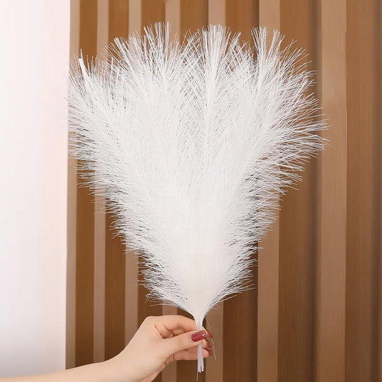 10PCS Pampas Grass Artificial Flowers DIY  Boho Home Wedding Party Decor