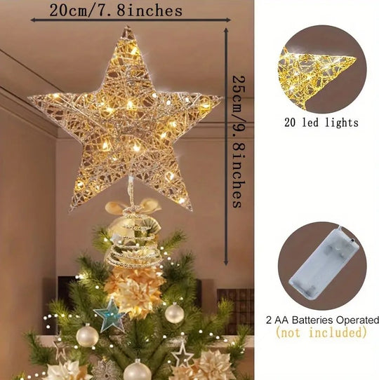 7Ft Snow Christmas Tree + 50PCS Ornaments  + 12PCS Artifical Flowers + Lighted Star