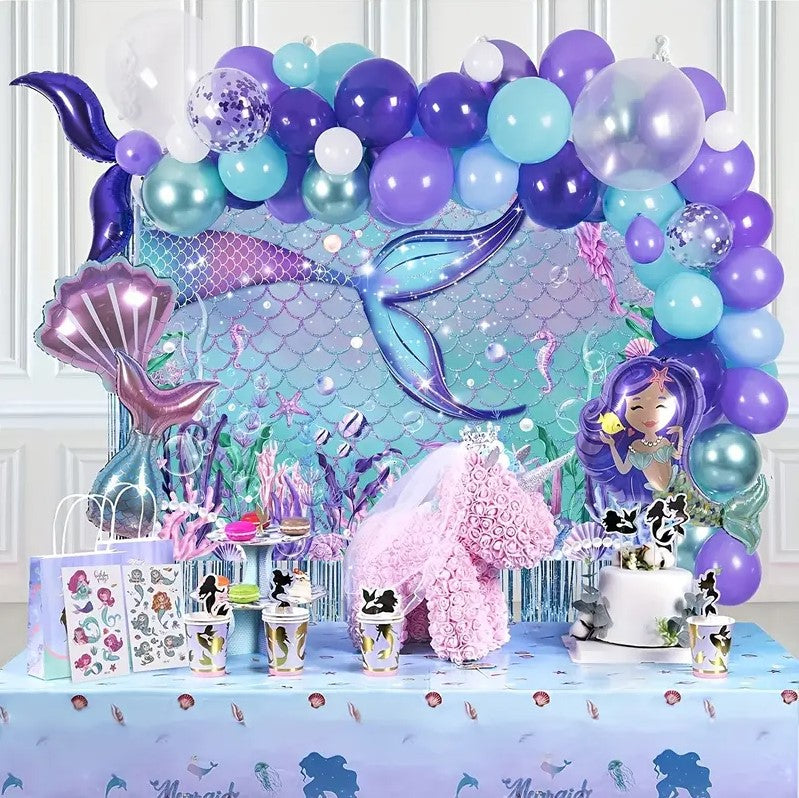 Underwater Mermaid Birthday Banner