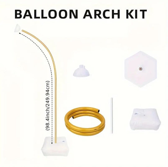 1 Pack Balloon Arch Stand Free Bending 8.2ft