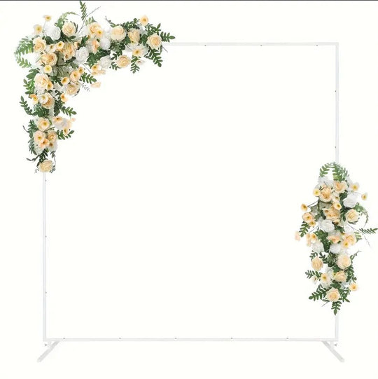 Square Balloon White Arch Metal Stand 6FT