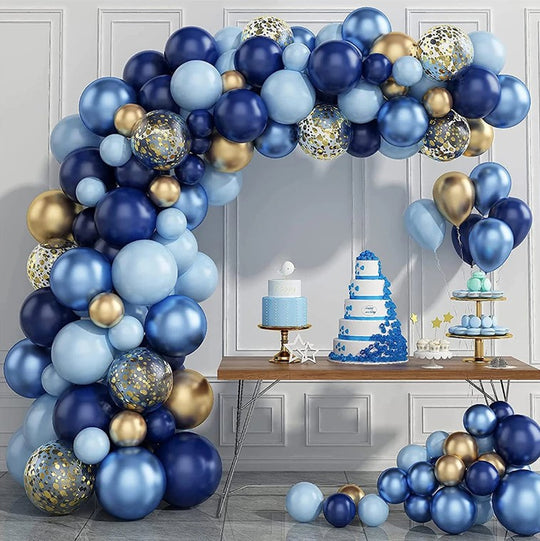 100 PCS Macaron Dusty Blue Balloon Garland Arch Decor Set