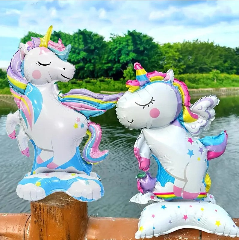 2 Pack Adorable Unicorn Foil Balloons