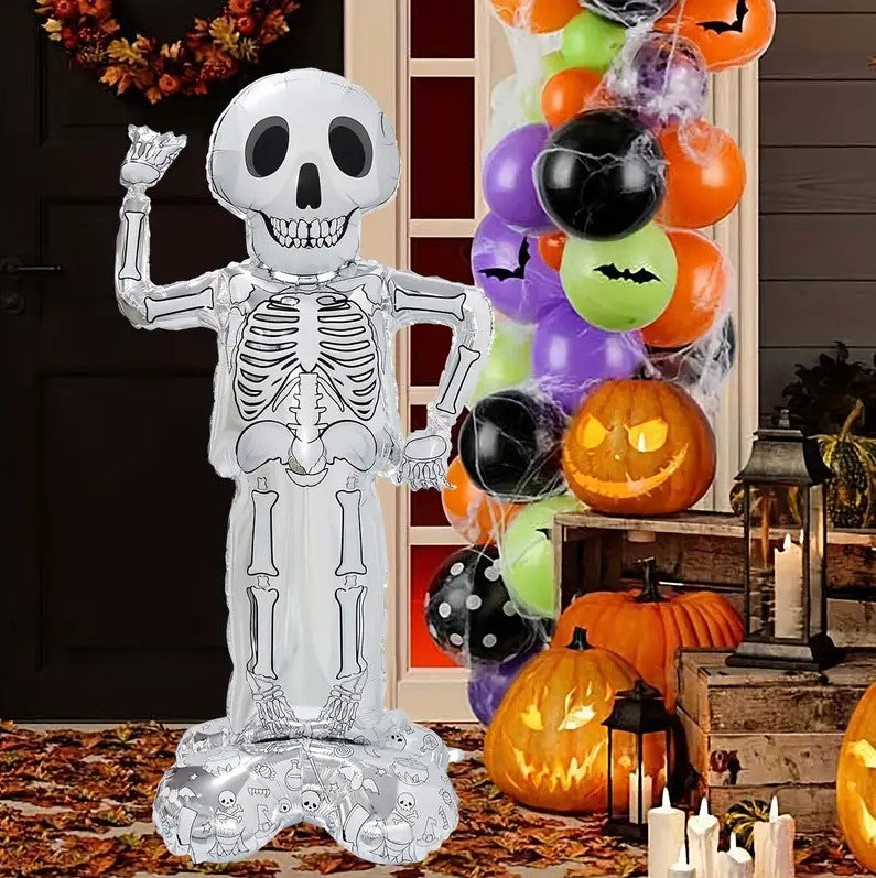 61-Inch Skeleton Foil Balloon Festive Halloween