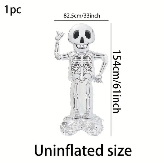 61-Inch Skeleton Foil Balloon Festive Halloween