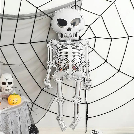 62-Inch Skeleton Foil Balloon Festive Halloween