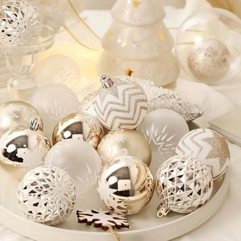 16pcs Christmas Ball Champagne Set