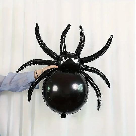 2pcs Black Spider Balloon Set for Halloween Party