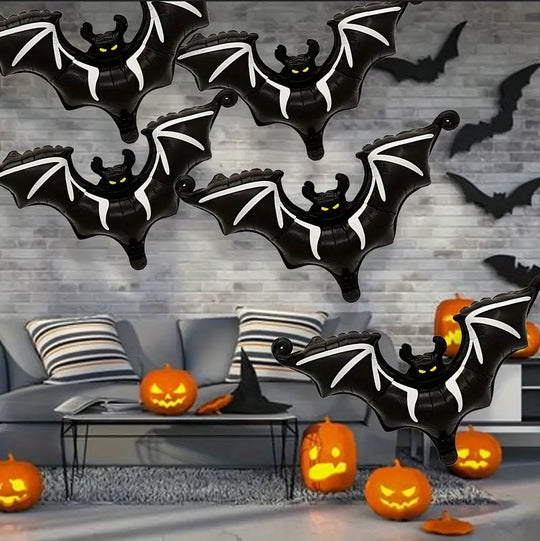 5-pack Halloween Bat Balloons