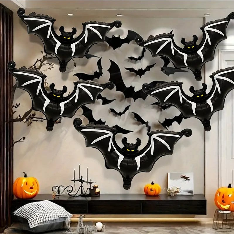 5-pack Halloween Bat Balloons