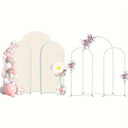 3Pcs Metal Backdrop Stand Balloon Arch With 3 PCS Cloth Cover Set