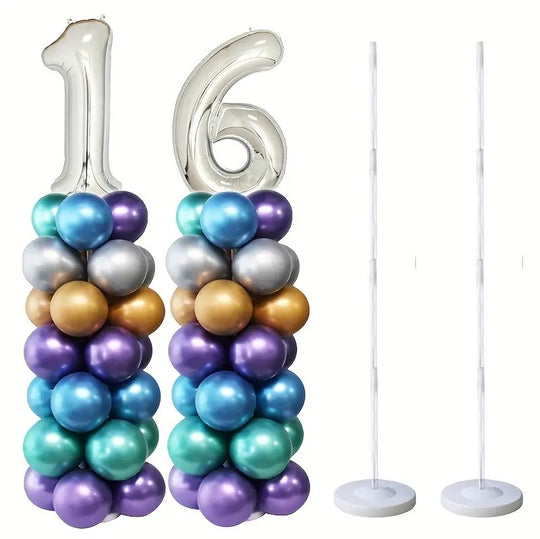 2 Pack Arch Stand Kit for Balloons Baby Shower, Birthday, Gender Reveal Party