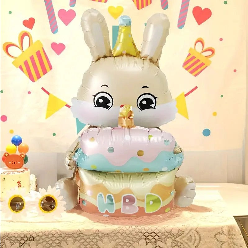 1pcs Cute Rabbit Birthday Party Balloons