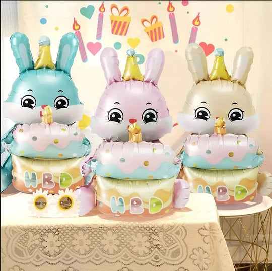 1pcs Cute Rabbit Birthday Party Balloons