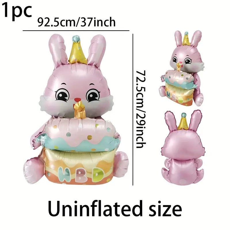 1pcs Cute Rabbit Birthday Party Balloons