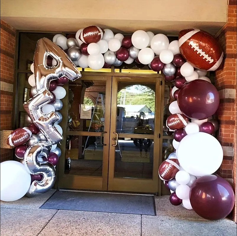 6pcs, Football Balloons For Sport Party Decor