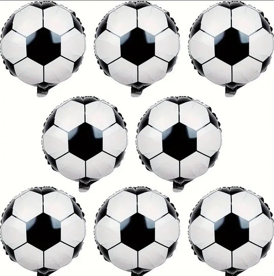 8pcs, Soccer Party Balloons, 18inch