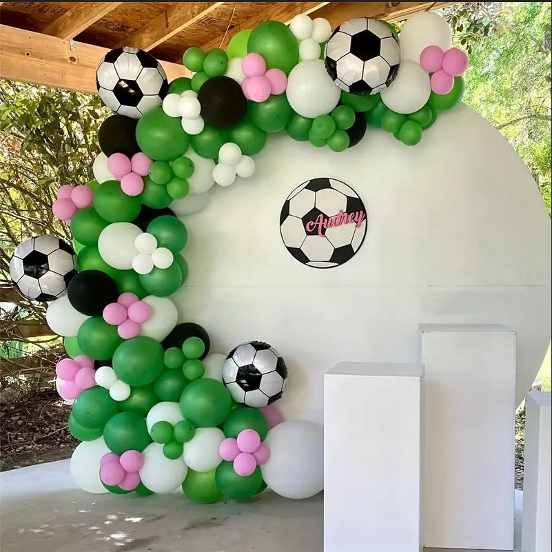 8pcs, Soccer Party Balloons, 18inch