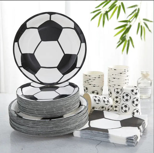 96pcs Tableware Set Football Theme