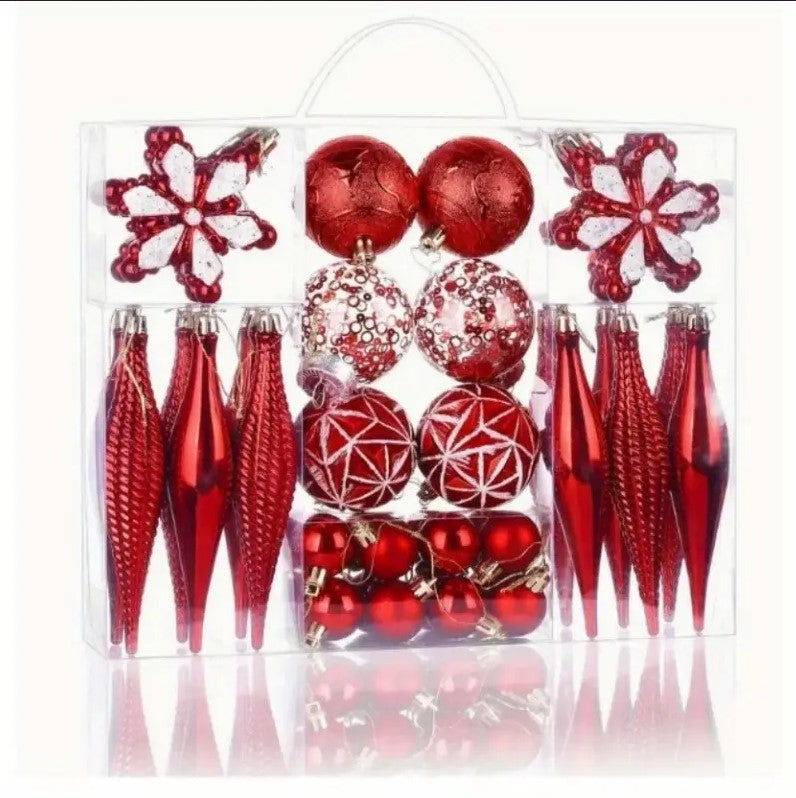 40 PCS Christmas Tree Assorted Ornament Set