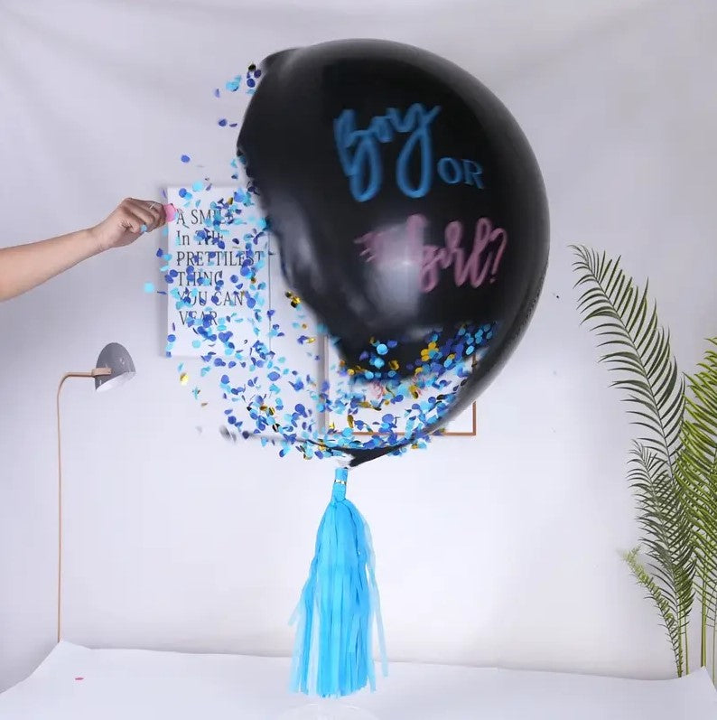 1pc Balloon 36" with Confetti for Gender Reveal Party