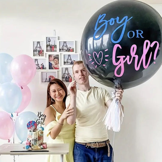 1pc Balloon 36" with Confetti for Gender Reveal Party