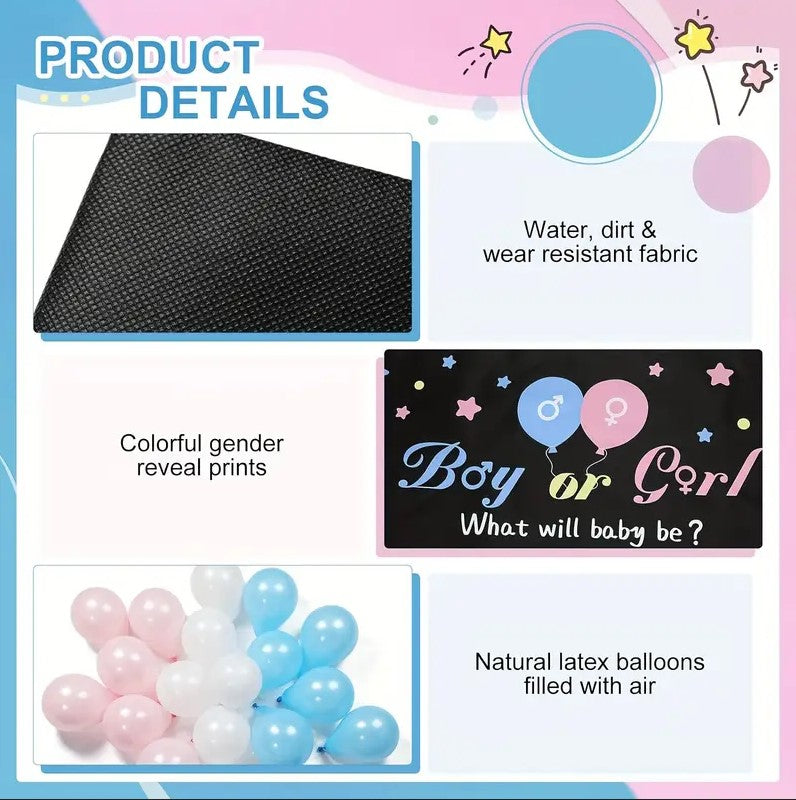 1PC Gender Reveal Balloon Drop Bag Boy Or Girl