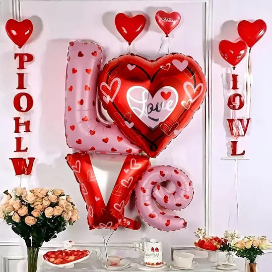 1PC Foil Balloon 35" Love  for Valentine's Day Decor