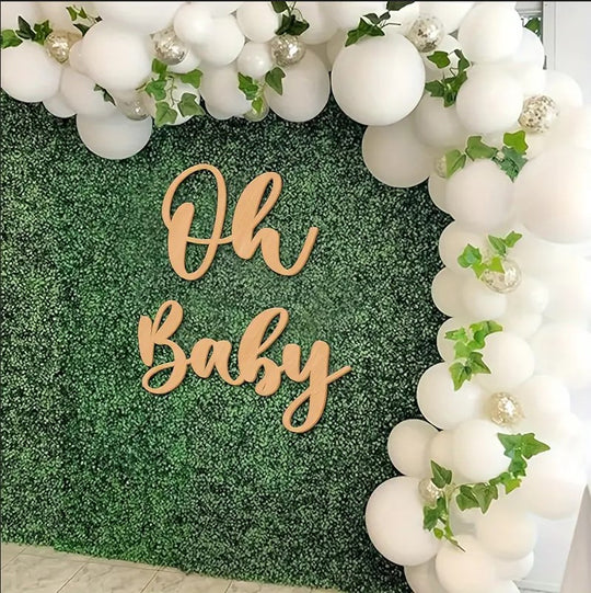 Wooden Sign Decor "Oh Baby"