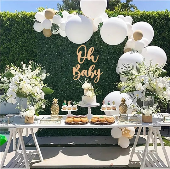 Wooden Sign Decor "Oh Baby"