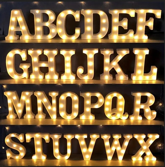 1pc Alphabet Letter LED Light