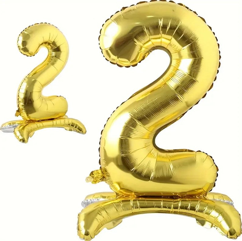 1pc Golden Foil Number Balloon 32