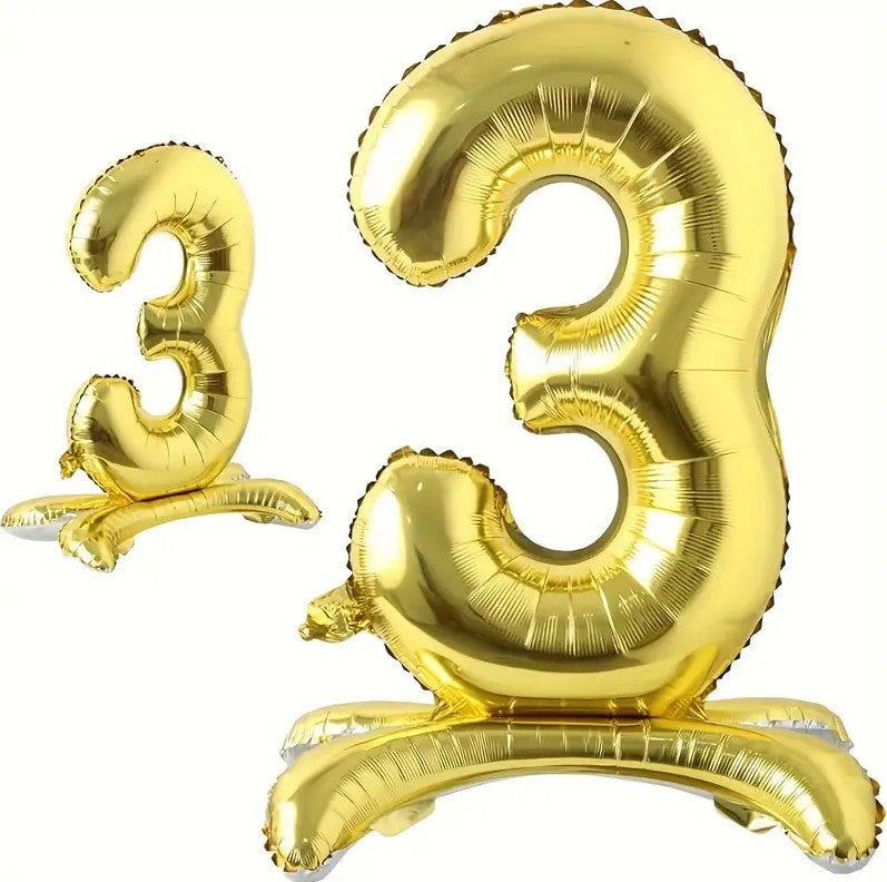 1pc Golden Foil Number Balloon 32