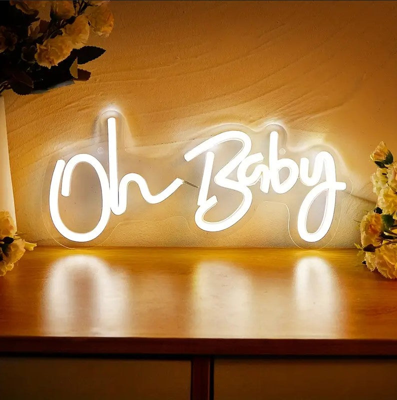 LED Neon Sign Oh Baby Letters