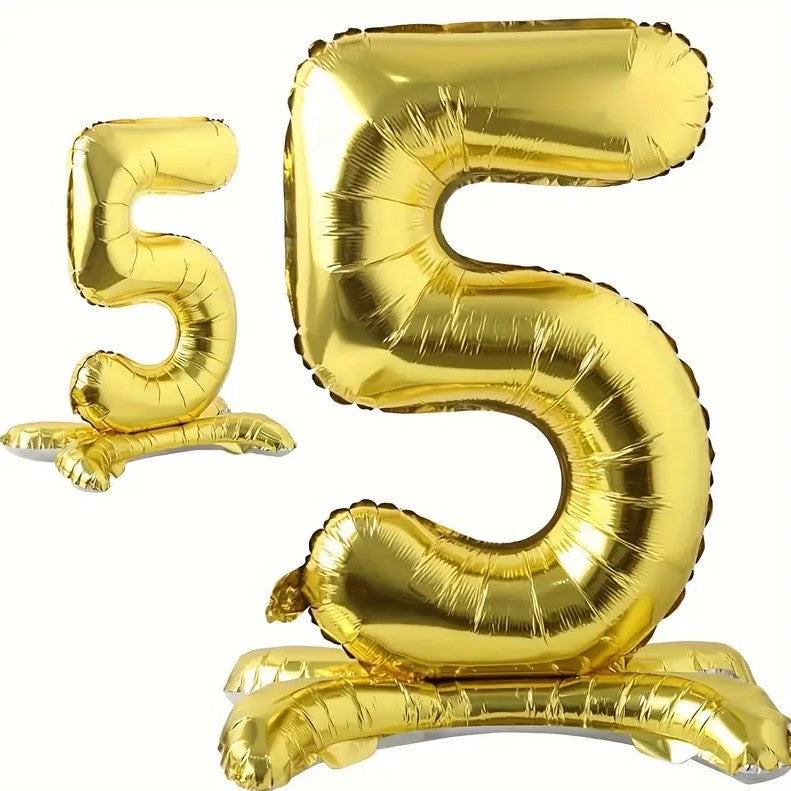 1pc Golden Foil Number Balloon 32