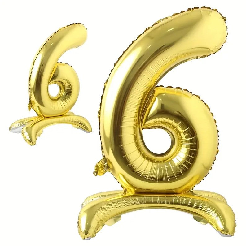 1pc Golden Foil Number Balloon 32