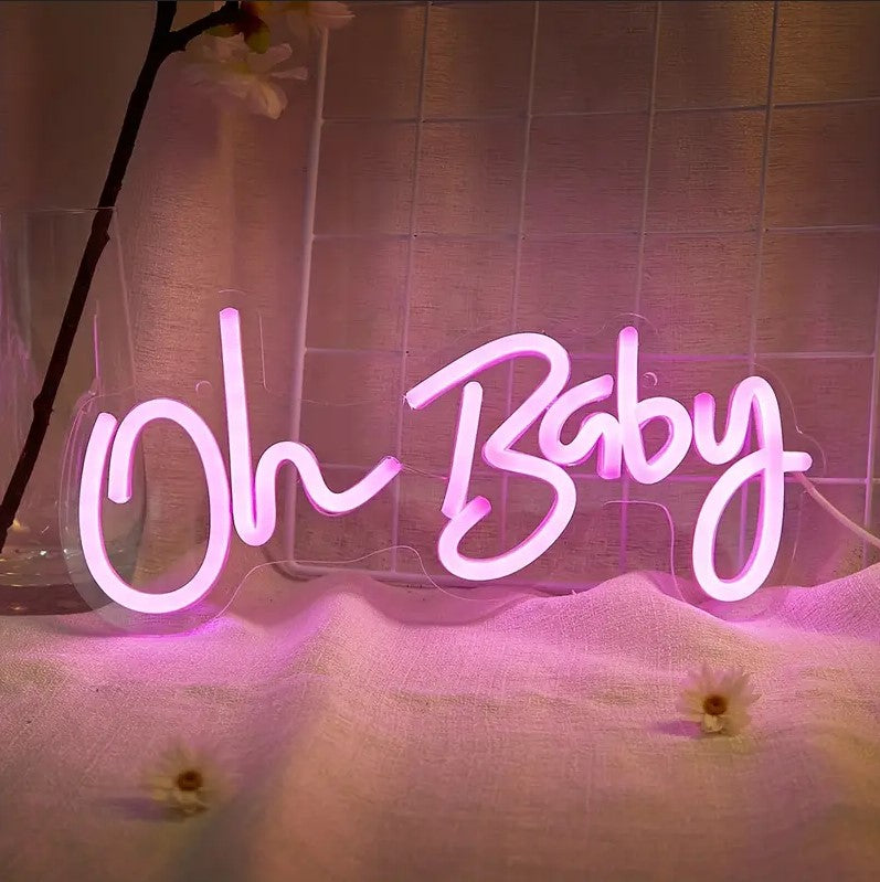 LED Neon Sign Oh Baby Letters