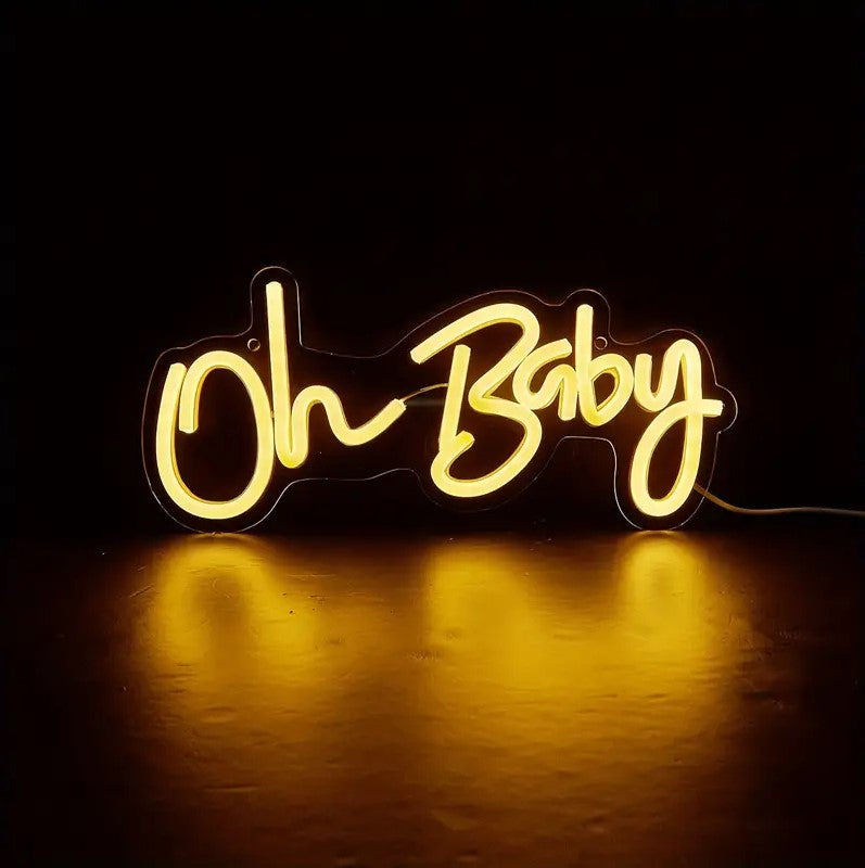 LED Neon Sign Oh Baby Letters