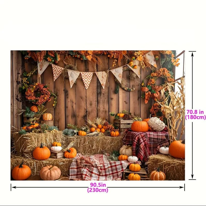 Autumn Harvest Pumpkin Party Banner