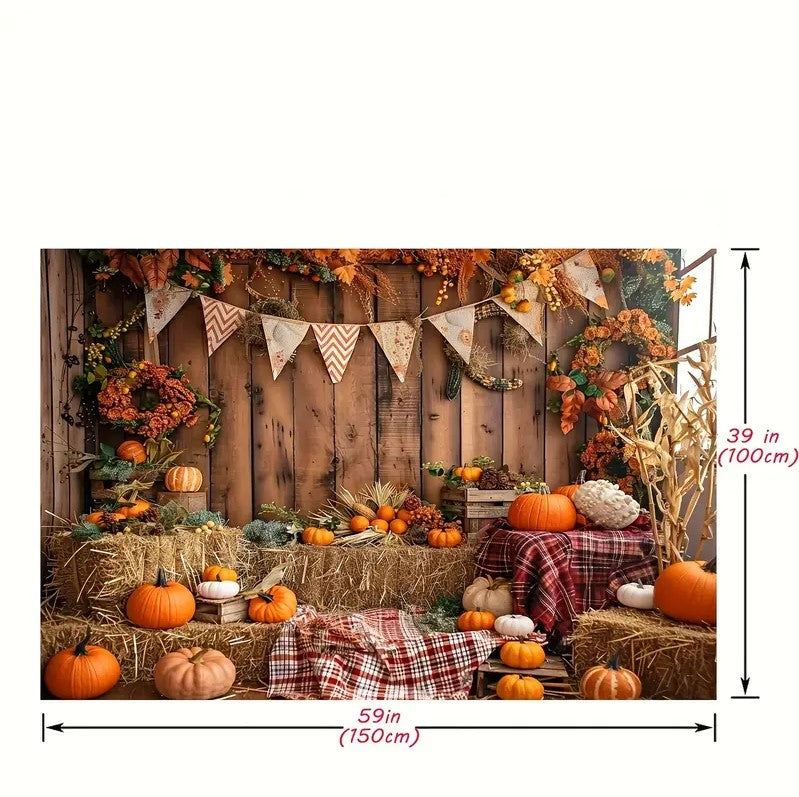 Autumn Harvest Pumpkin Party Banner