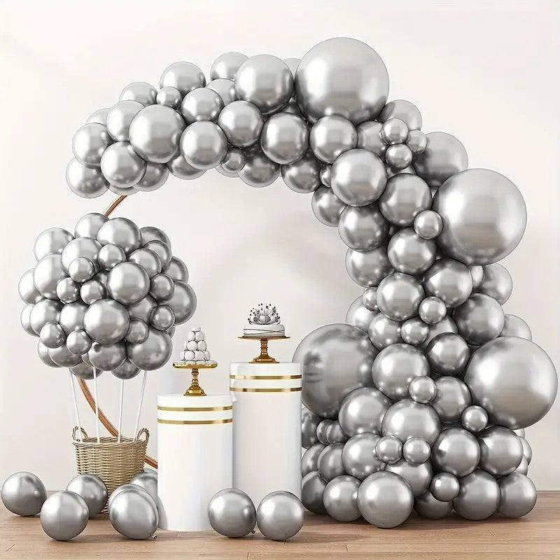 237 PCS Silver Party Decor