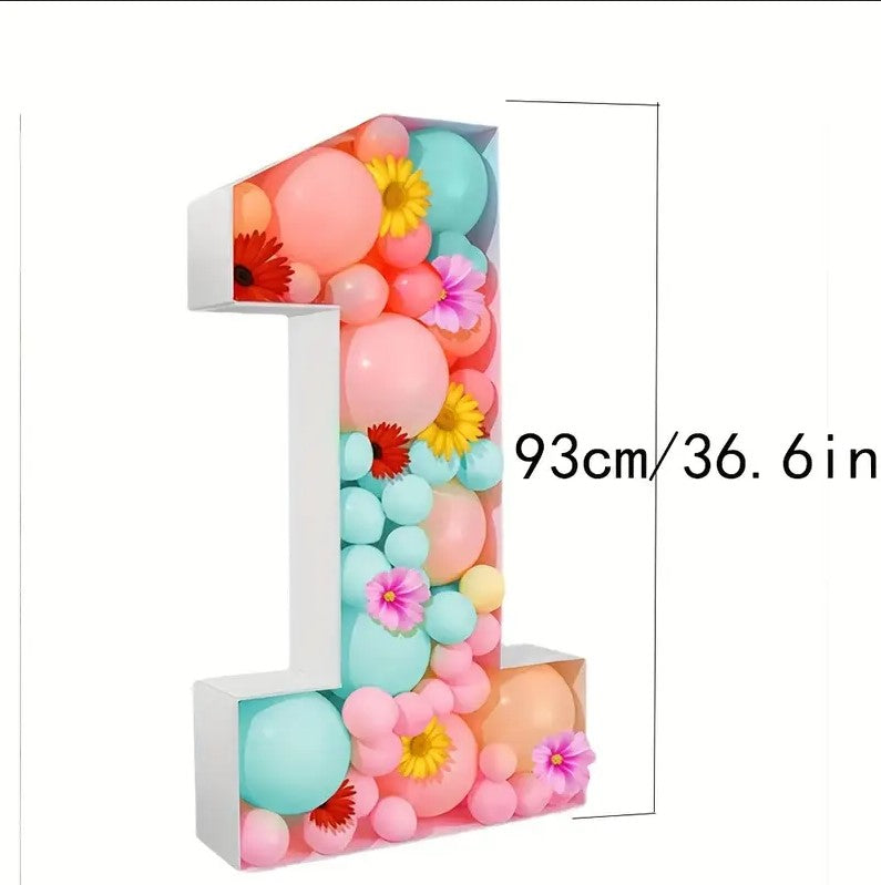 1 PC Balloon Frame 36" for Birthday, Anniversary, Baby Party (balloons not included)