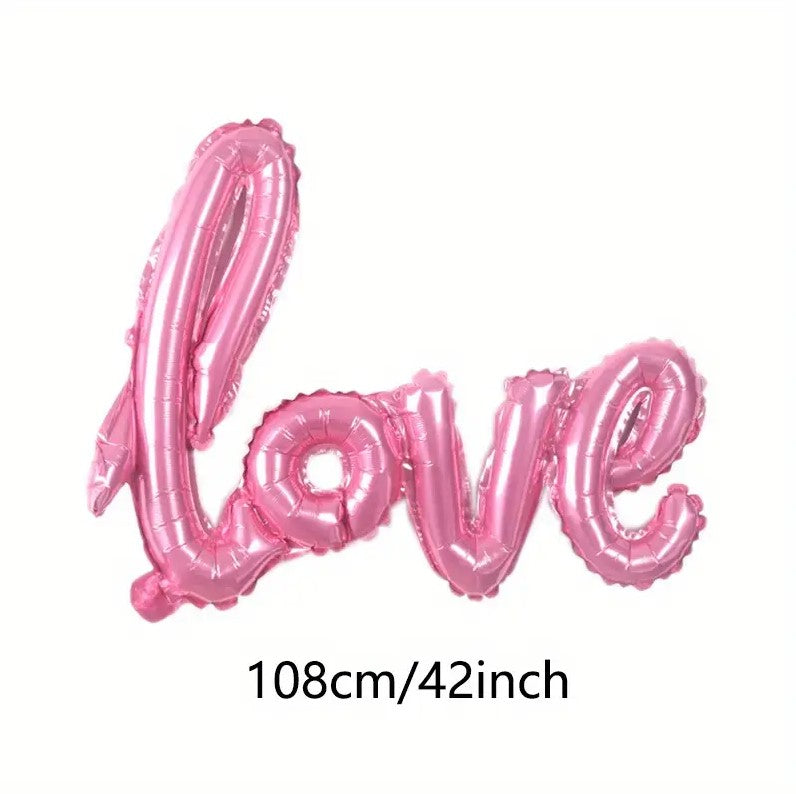 1pc Romantic Love Letter Aluminum Foil Balloon for Valentine's Day