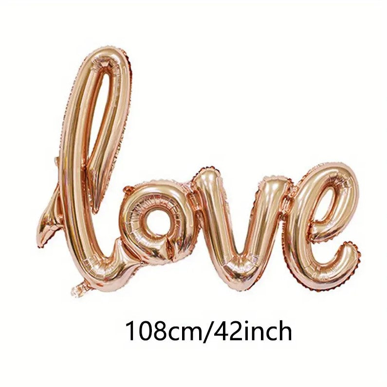 1pc Romantic Love Letter Aluminum Foil Balloon for Valentine's Day