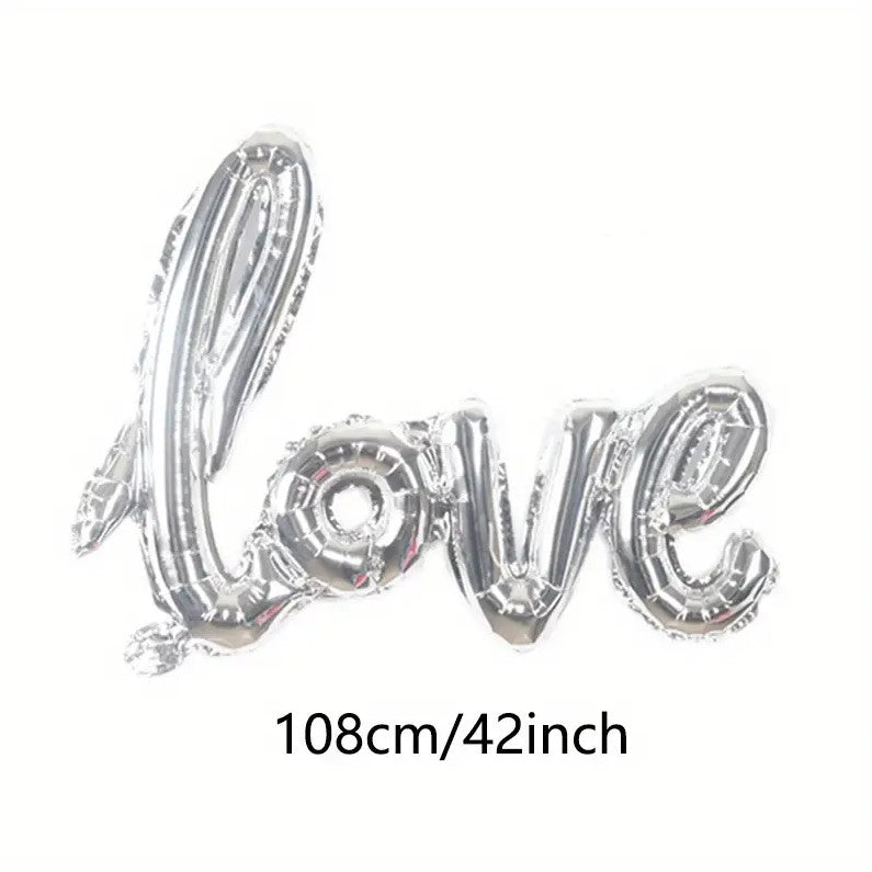 1pc Romantic Love Letter Aluminum Foil Balloon for Valentine's Day